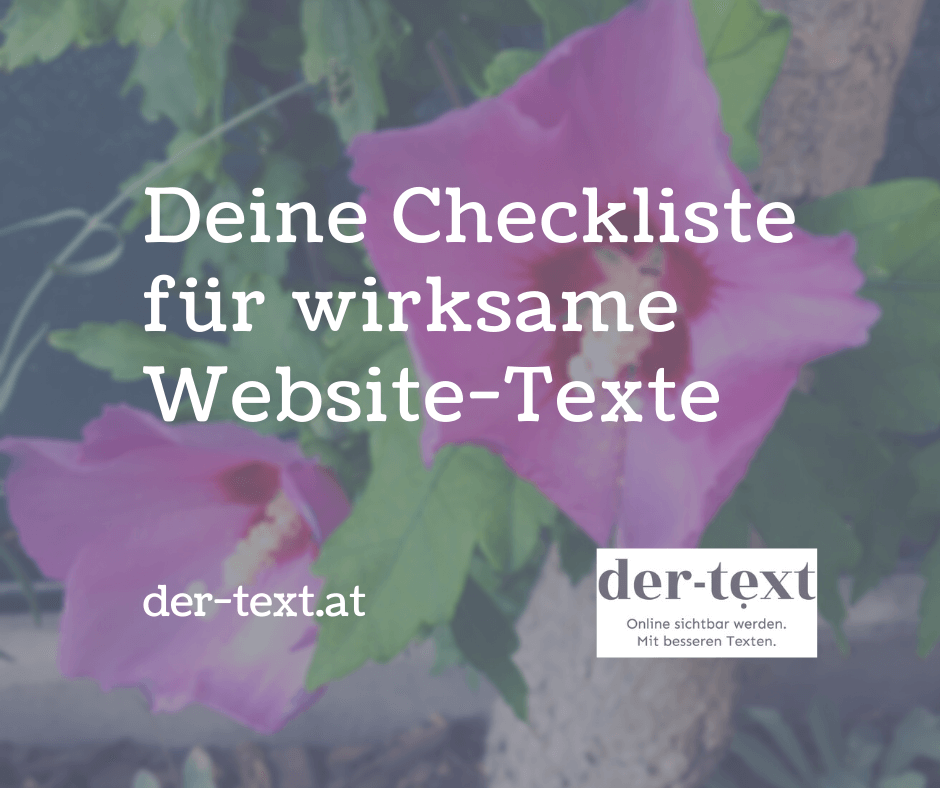 Deine Checkliste für wirksame Website-Texte