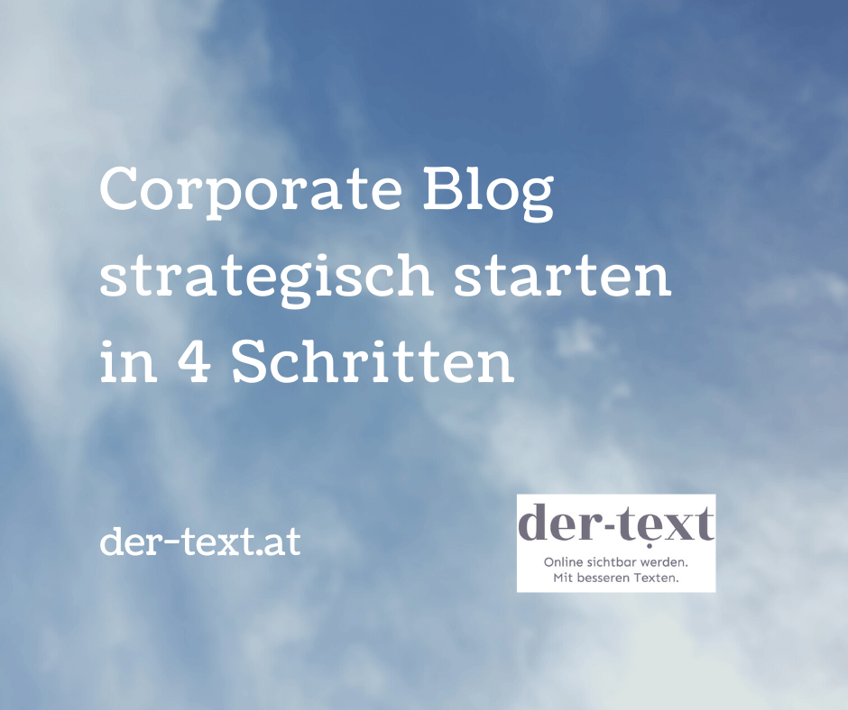 Corporate Blog strategisch starten in 4 Schritten