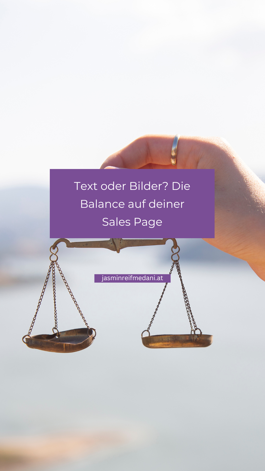 Text oder Bilder: Die Balance auf deiner Sales Page